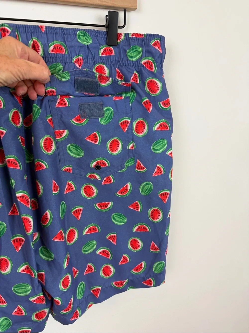 Charleston Threads Watermelon Print Men’s Swim Trunks with Pockets XL
